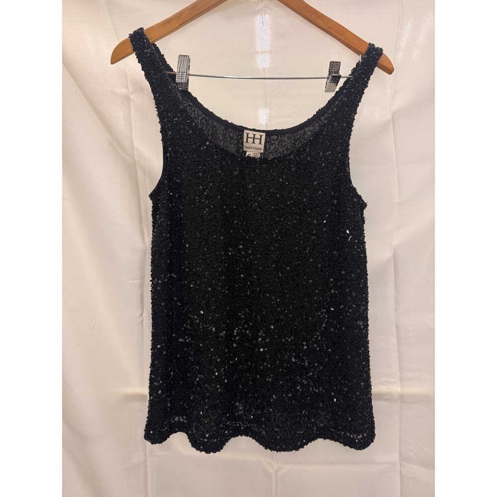 Haute Hippie Y2K Junk Sequin Tank Top 395$ Gala Night Party Date‎ New Year